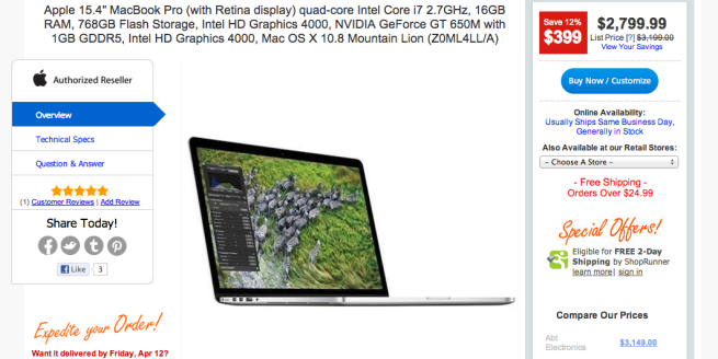 MacBook Pro Mac Mall Ad