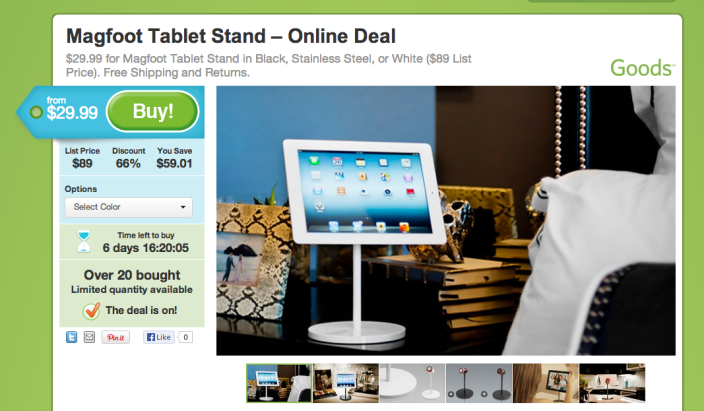 Magfoot-tablet stand-sale