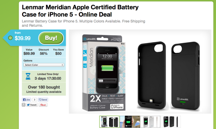Lenmar Meridian-2300mAh-battery case-iPhone 5-5s-sale-02