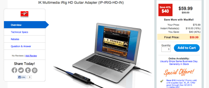 K Multimedia-iRig HD-Guitar-Adapter-sale-04