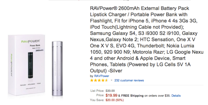 RAVPOWER-3000mAh-portable-backup-battery charger-sale-02