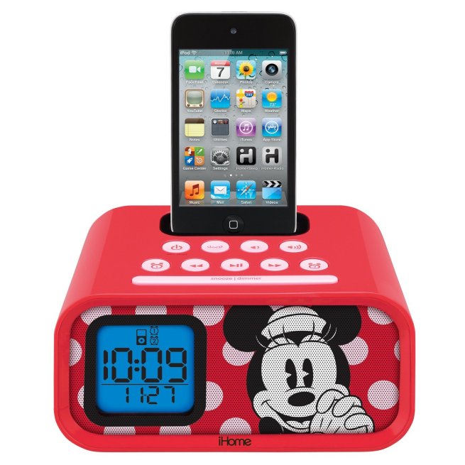 iHome-Disney-Minnie-Mouse-Dual-Alarm-Clock-Speaker-System-for-Apple-iPod