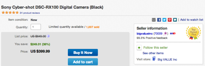 Sony Cyber-shot DSC-RX100 Digital Camera-sale-ebay-02