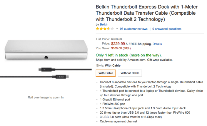 Belkin Thunderbolt Express Dock-sale-Amazon-03