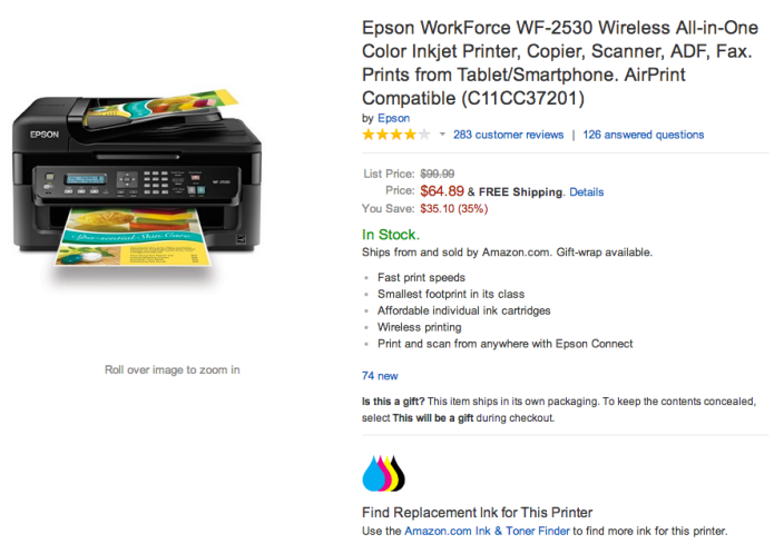 Epson WorkForce WF-2530 Wireless All-in-One Color Inkjet Printer-sale-02