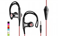 Beats by Dre PowerBeats Noise Isolating Sport Headphones with Integrated Subwoofer & Tweeters, Inline Control Module, Adjustable Ear Hooks and Sweat-Resistant Design (Choice of 8 Colors)