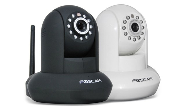 Foscam Pan:Tilt Wireless IP Camera w: 26' Infrared Night Vision, Smartphone Remote Viewing & Motion Detection!