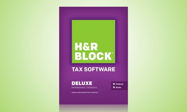 H&R Block At-Home Deluxe Tax Software Including One State Program. Free Returns.