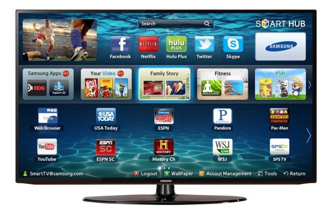 Samsung UN32EH5300 32%22 1080p LED Smart TV with Wi-Fi