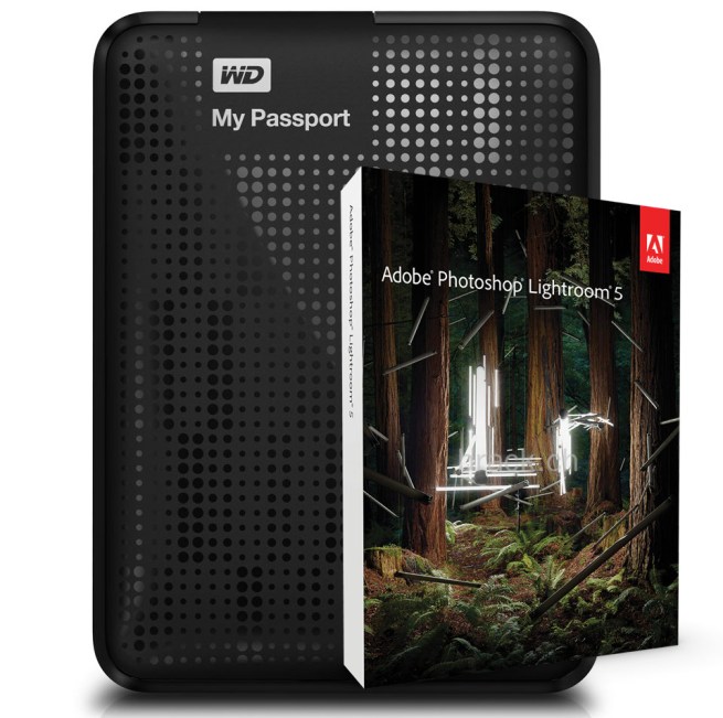 Western Digital My Passport Ultra 2 TB USB 3.0 Portable Hard Drive Black & Photoshop Lightroom 5