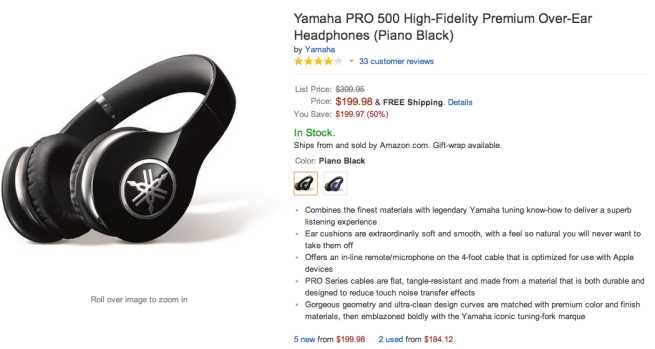 Yamaha PRO 500-High-Fidelity Premium over-ear headphones-sale-01