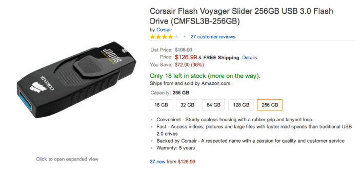 2-Corsair Flash Voyager Slider CMFSL3-03