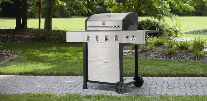 Kenmore 4 Burner Gas Grill With Stainless Steel Lid-sale-01