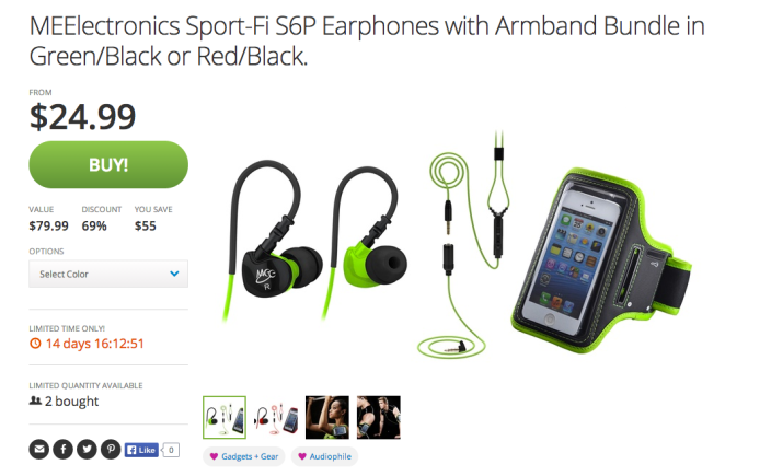 MEElectronics Sport-Fi S6P Earphones with Armband Bundle-sale-01