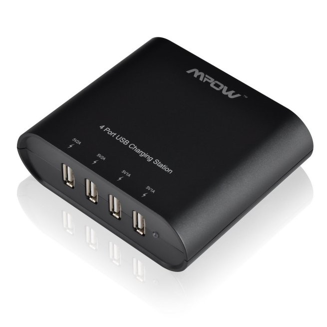 Mpow® 30W (5V:6A) 4-Port USB Wall Travel Charger Charging Station for iPad iPhone Samsung HTC Sony