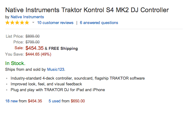 Native Instruments Traktor Kontrol S4 (MK2) DJ Controller-iOS-Mac-iPad-sale-02