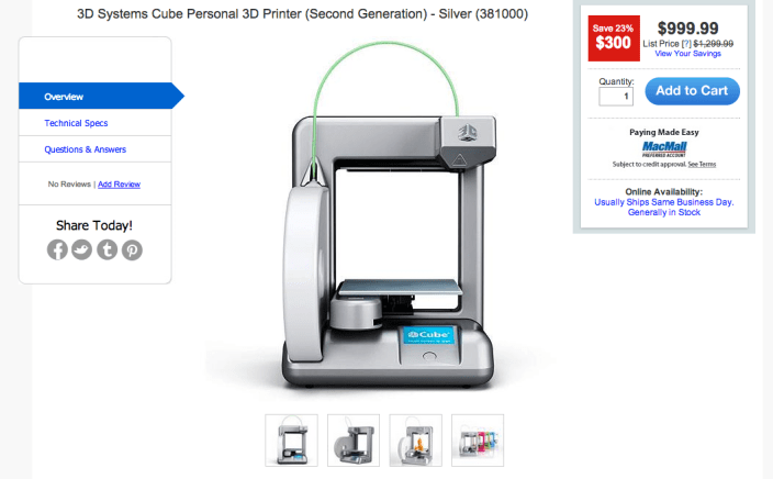 3D Systems Cube Personal 3D Printer-sale-03