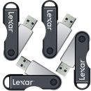 Lexar JumpDrive TwistTurn 16 GB USB 2.0 Flash Drive LJDTT16GASBNA (Silver) 4 Pack