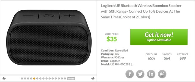 Logitech UE 984-000298 Mobile Boombox Bluetooth Speaker