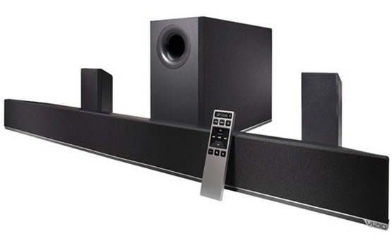 VIZIO S4251w-B4C 42%22 5.1-Channel Home Theater Bluetooth Sound Bar with Wireless Subwoofer & Wired Rear Satellite Speakers