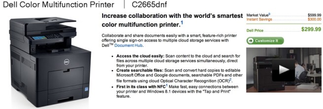 Dell Color Printer – C2665dnf