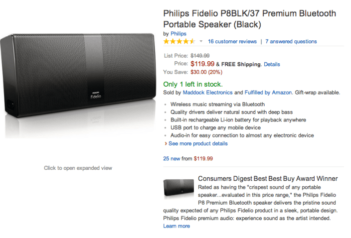 Philips Fidelio P8BLK:37 Premium Bluetooth Portable Speaker-sale-02