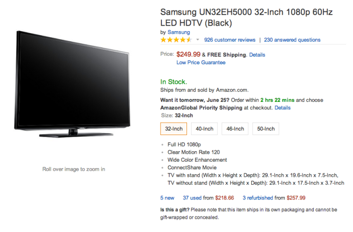 Samsung 32-Inch 1080p LED HDTV (UN32EH5000)-sale-01