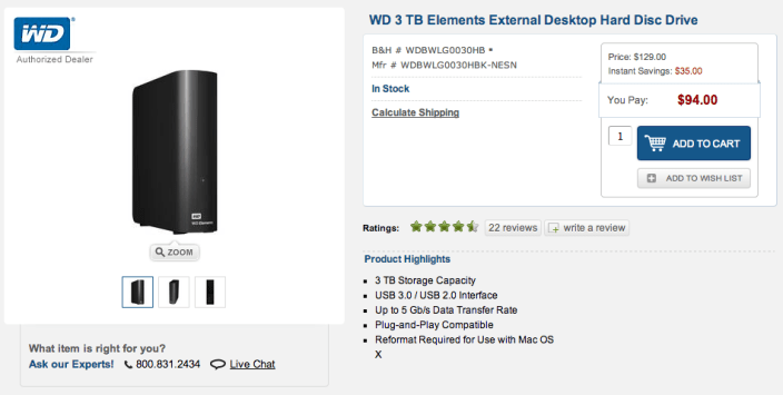 WD 3 TB Elements External Desktop hard drive-sale-02