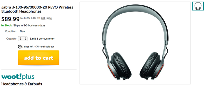 Jabra REVO Wireless Bluetooth Headphones-sale-Woot-03