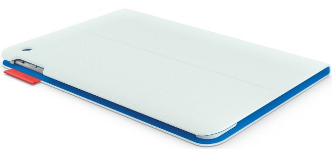 Logitech - Folio Case for Apple® iPad Air - Vapor Gray