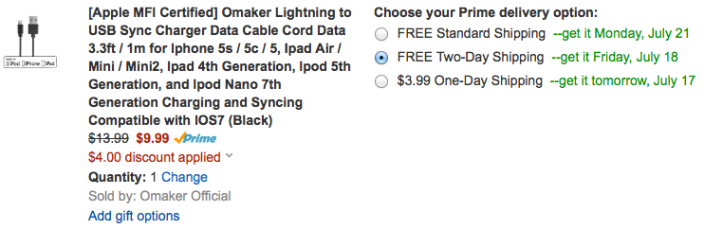 omaker-lightning-cable-deal-amazon-coupon