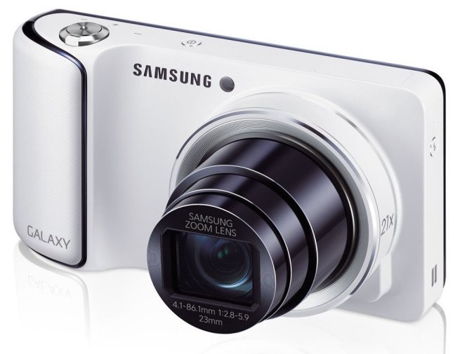 Samsung - Galaxy 16.3-Megapixel Digital Camera - White