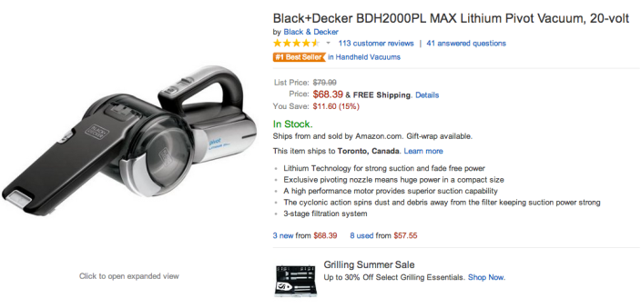Home Deals: Black & Decker Lithium handheld vac $68 (Reg. $80