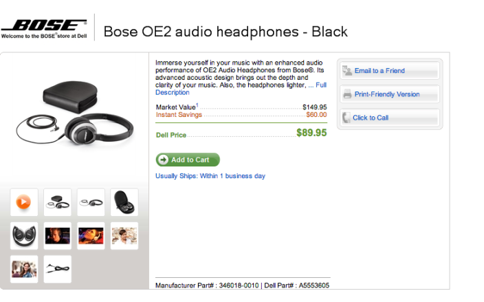 Bose OE2 audio headphones (black)-sale-02