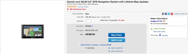 Garmin nuvi 52LM 5.0%22 GPS Navigation System