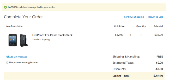 LifeProof frē Case for iPad mini (black:black, white:gray)-sale-Groupon-01