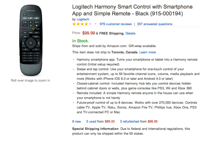 Logitech Harmony Smart Control Remote (915-000194)-sale-Amazon-03