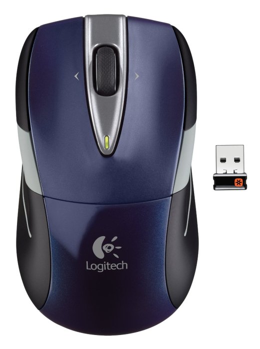Logitech Wireless Mouse M525 in Navy and Grey