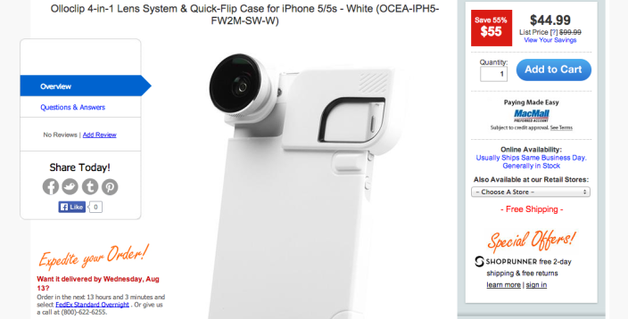 Olloclip 4-in-1 Lens System & Quick-Flip Case for iPhone 5:5s (white)-sale-02