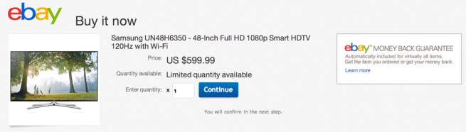 Samsung UN48H6350 48-Inch 1080p 120Hz Smart HDTV