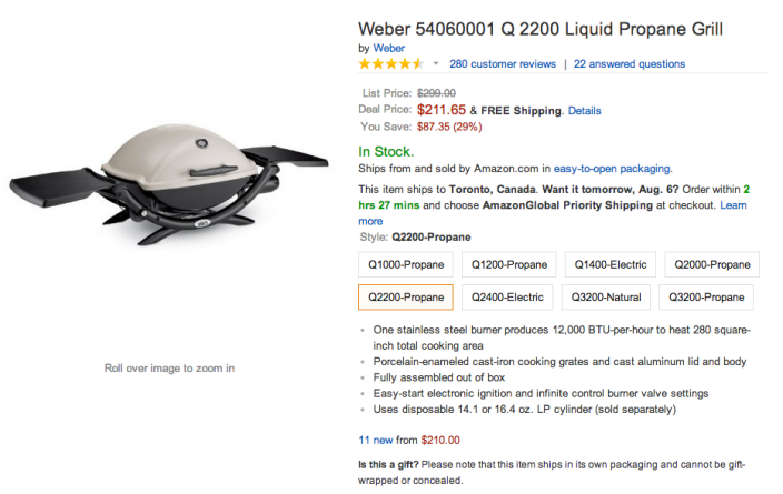 Weber Q 2200 Liquid Propane Grill (54060001)-sale-Amazon-02