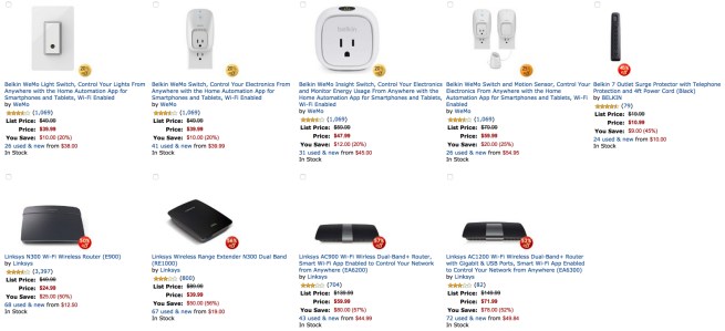 Gold Box Deal of the Day- 20% or More Off Select Belkin, WeMo, and Linksys Home Automation Products