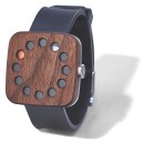 Grovemade - Wood Watch - Square & Silicone