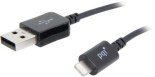 PQI MFi Certified, Apple approved, Black 1.3 ft. Lightning Connector to USB Cabl