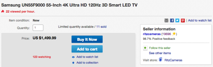 Samsung UN55F9000 55-Inch 4K Ultra HD 120Hz 3D Smart LED TV-sale-02