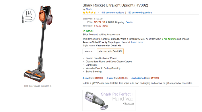 Shark Rocket Ultralight Upright-HV302-sale-04