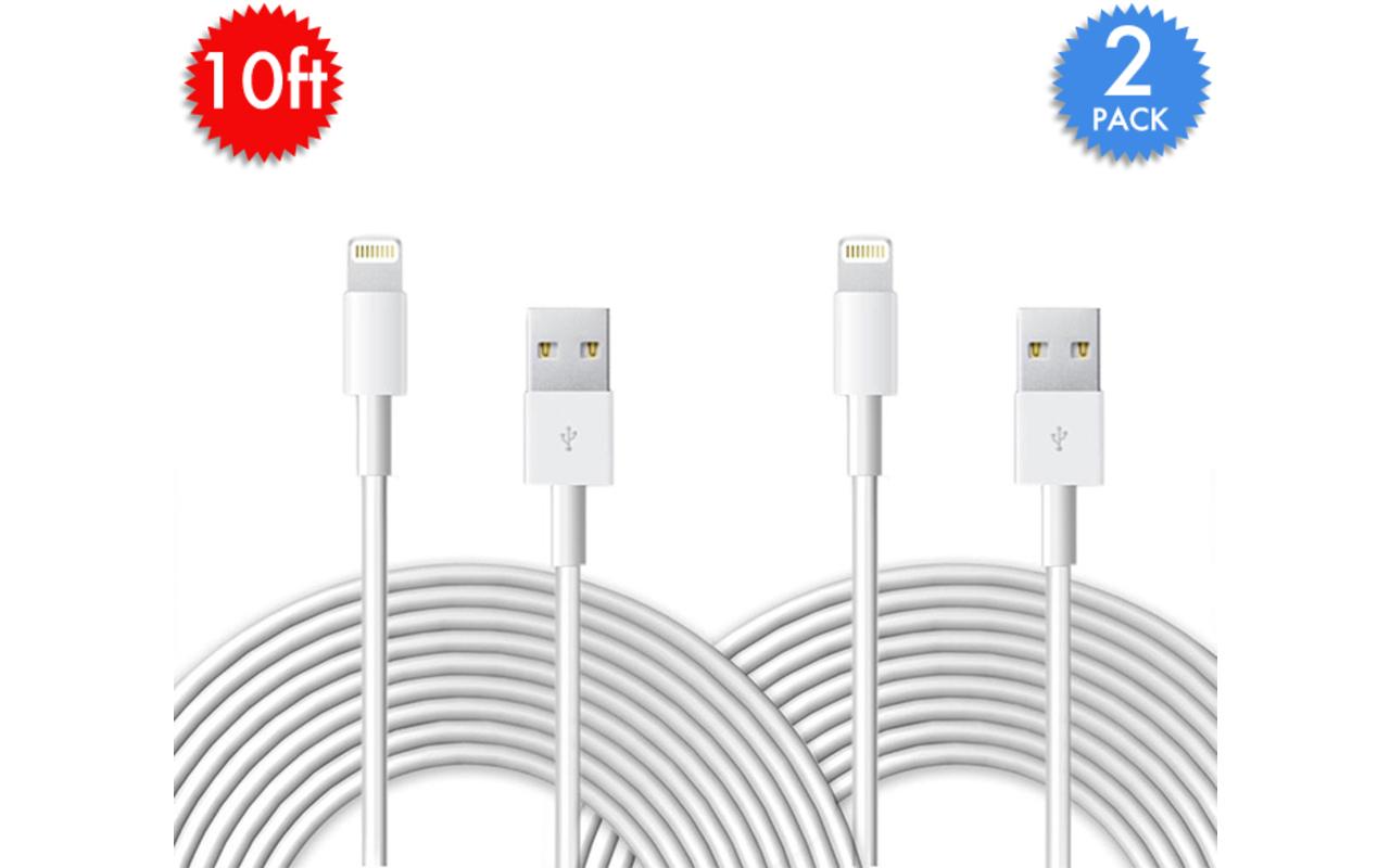 10foot Lightning cables 2pack 8 shipped 9to5Toys