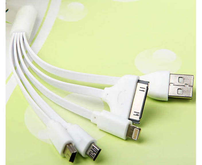 10-Foot Lightning to USB Cable 2-Pack $10 / 5-in-1 Noodle Style USB ...