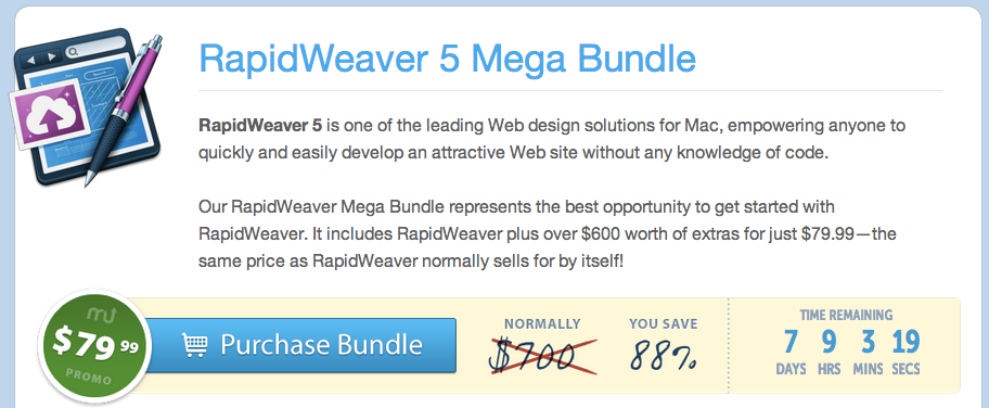 rapidweaver 6 mega bundle