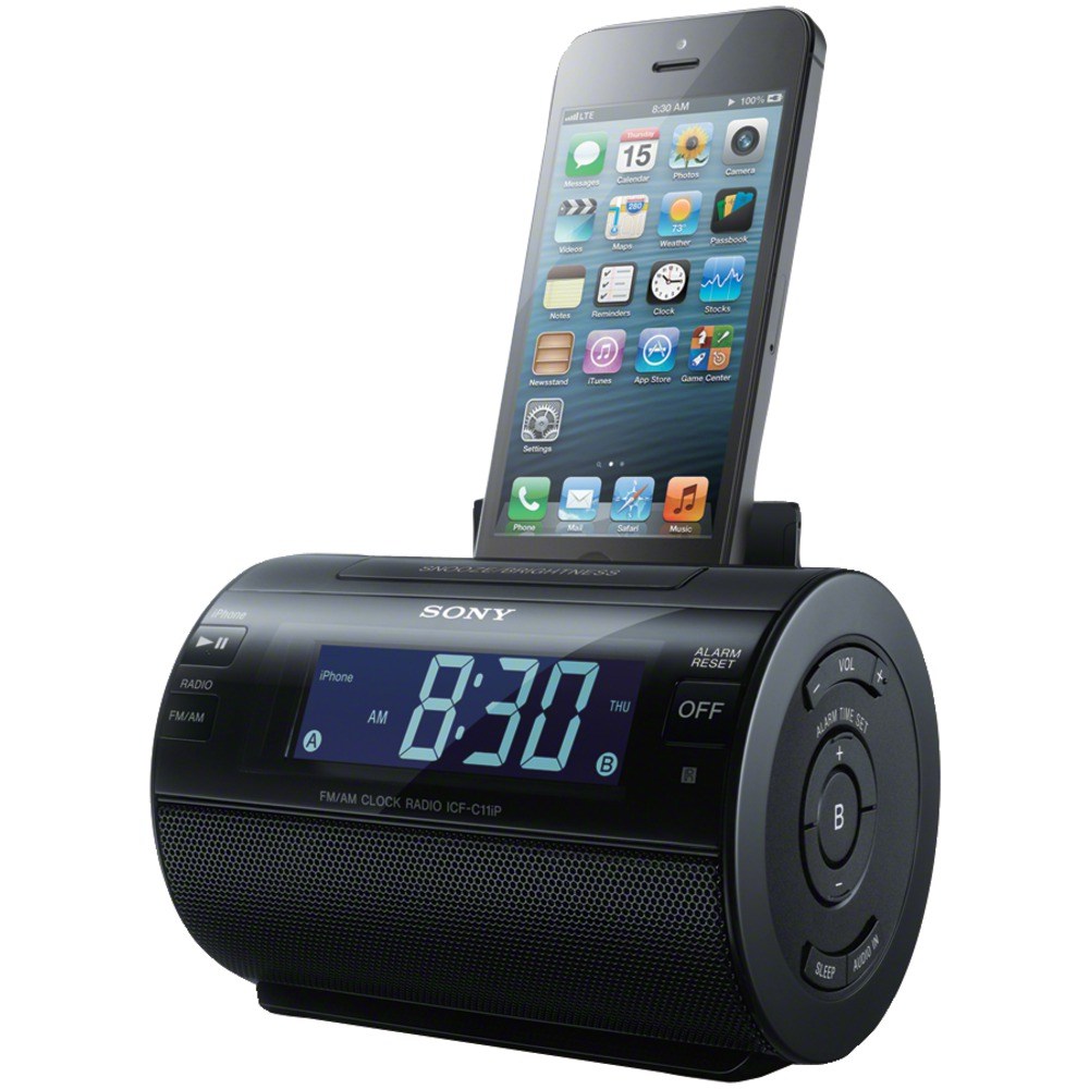 Sony Dock Clock Radio w/ Lightning Connector 54 shipped